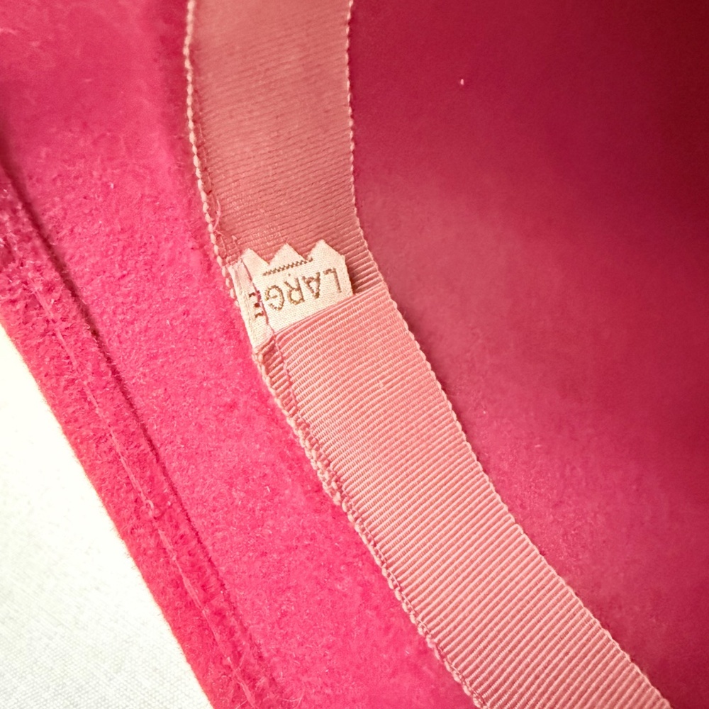 Vintage Peachbloom Velour Red Bucket Hat With Gross Grain Ribbon - Picture 2 of 9